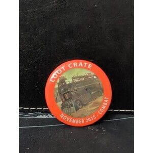 Loot Crate Exclusive November 2015 Combat Armored Bus Button Lapel Pin
